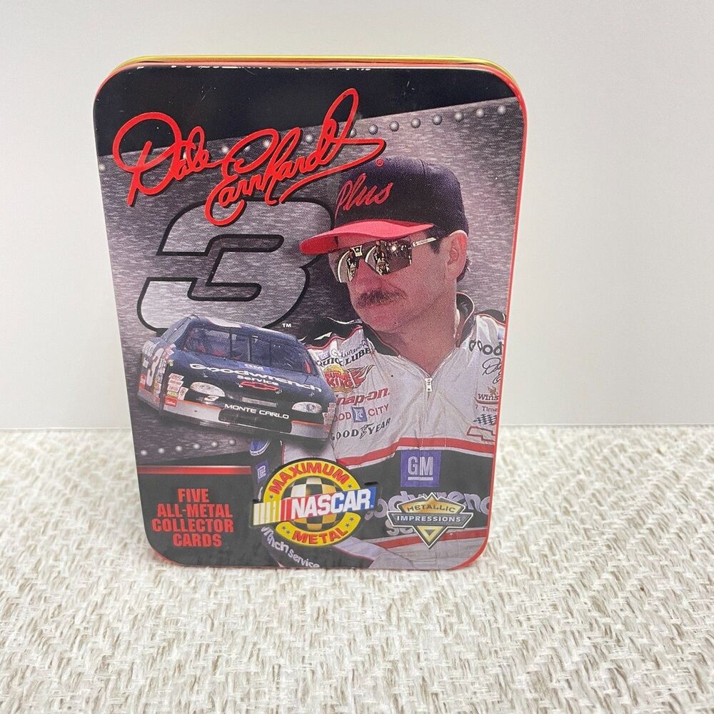 Dale Earnhardt #3 NASCAR Five All Metal Collector Cards Sealed Cards